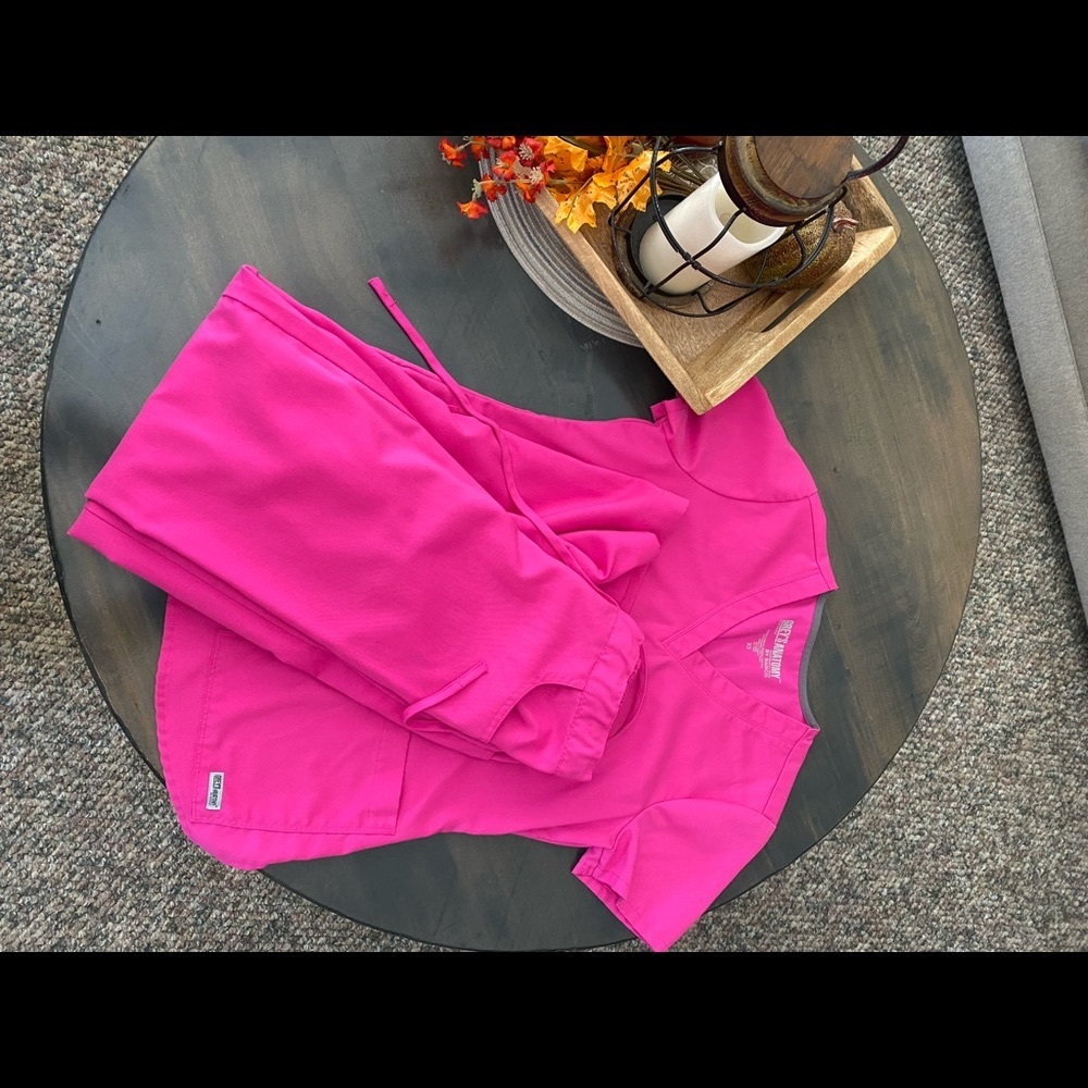 Grey’s Anatomy By Barco Pink Scrub Top and Pant